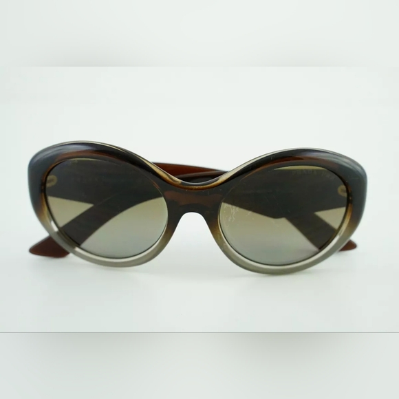 PRADA SPR 30P Brown Gradient/Polarized PDM-6E1 Sunglasses 55-19-140 EUC - Picture 1 of 16
